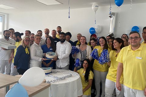 Teamfoto Bochum am ersten Jahrestag