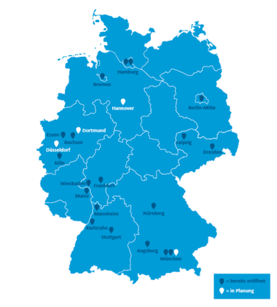 Deutschlandkarte AllDent 