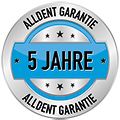 5 Jahre Garantie AllDent Siegel 